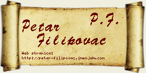 Petar Filipovac vizit kartica